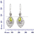 Natural Peridot Gemstone 925 Sterling Silver Earring